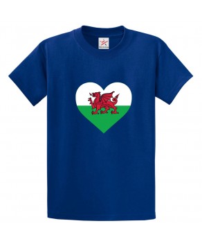 Flag Of Wales Classic Unisex Kids and Adults T-Shirt